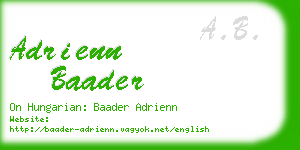 adrienn baader business card